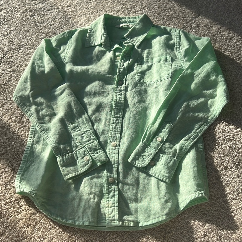 Janie and Jack boy linen shirt